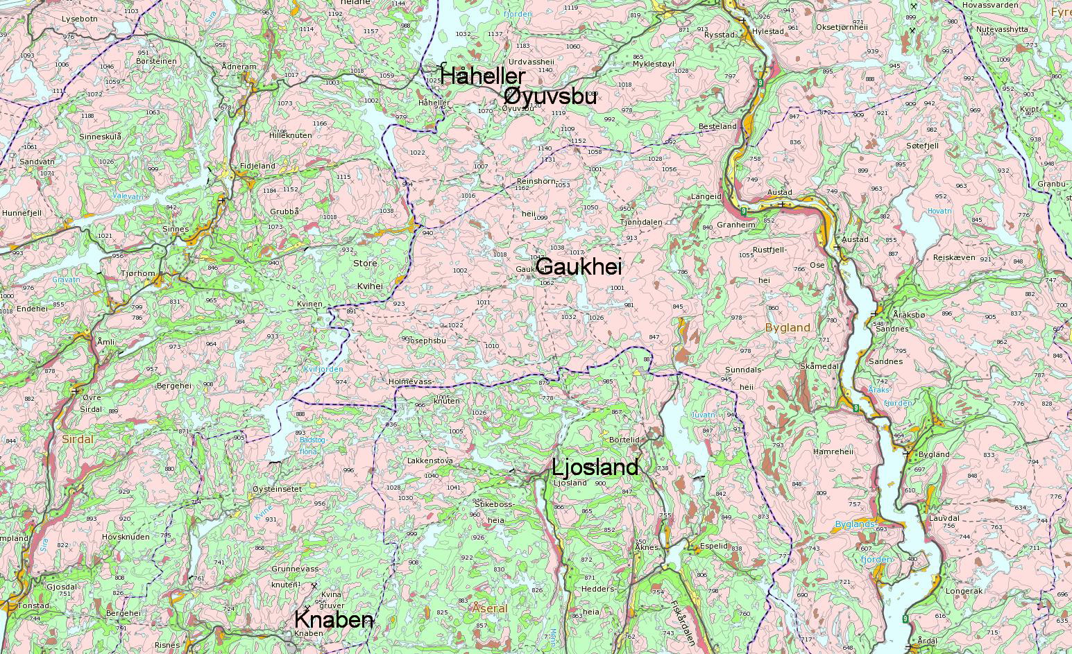 Løsmassekart Etappe 1